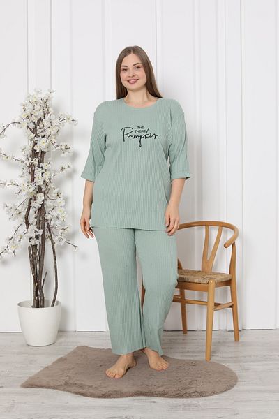 FAMES PİJAMA Plus Size Εποχιακό Σετ Πιτζάμες Άνετο