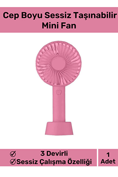 Nightwatchers Premium Üretim Usb Şarjlı 3 Kademeli Sessiz Taşınabilir Mini Fan Pervaneli Soğutucu Küçük Vantilatör