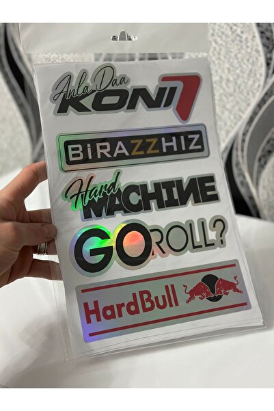 Etiket Oto Aksesuar نموذج جديد للسيارة مع نص الهولوغرام الخلفي