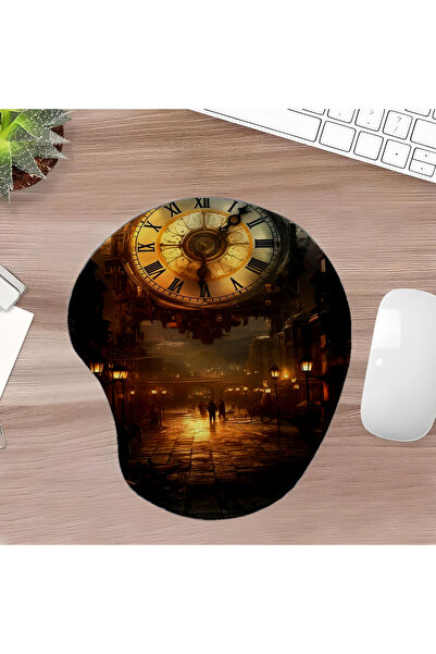 UcuruStore Μεγάλο Οβάλ Μαξιλαράκι Ποντικιού με Ενισχυμένο Στήριγμα Καρπού