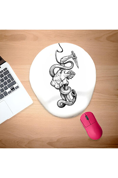 UcuruStore Hançerli Adam Οβάλ Ποντικομαξιλαράκι με Στήριγμα Καρπού