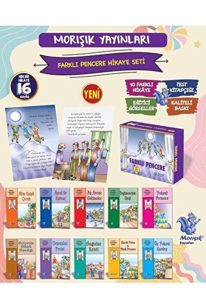 Mor Işık Yayınları Morışık 1. Sınıf Farklı Pencere Hikaye Seti 10 Kitap