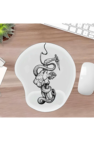 UcuruStore Hançerli Adam Οβάλ Επιφάνεια Ποντικιού με Στήριγμα Καρπού