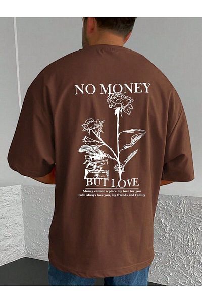 BENROMA 1 προϊόν για αγορές 6 και άνω Δώρο No Money Printed Oversize Unisex T-shirt