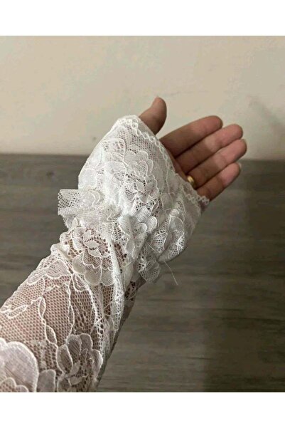 ŞAHPERA BUTİK Мілан рукавички з мереживними деталями