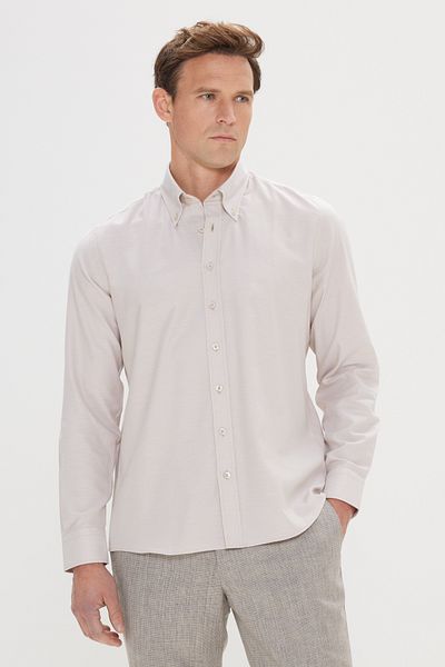 ALTINYILDIZ CLASSICS Ανδρικό πουκάμισο Oxford με στενό γιακά 100% βαμβάκι με λεπτή εφαρμογή