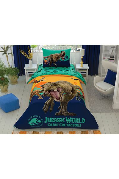 Taç Jurrasic World Camp - Σετ Παπλωματοθήκη Μονή