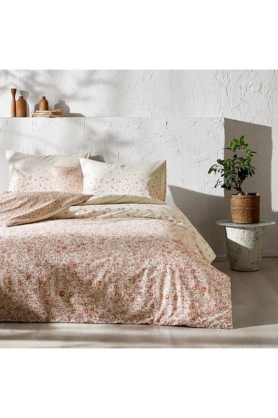 Taç Ginny Ranforce Single Duvet Cover Red