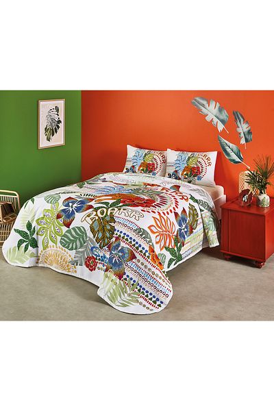 Taç Tess Green Single Pique Set Fitted Bed Sheet Young Fashion