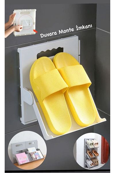 Bayev Lyon 1 Piece Shoe Rack Cream - Vertical Stackable Multi-Layer Space-Saving Rack