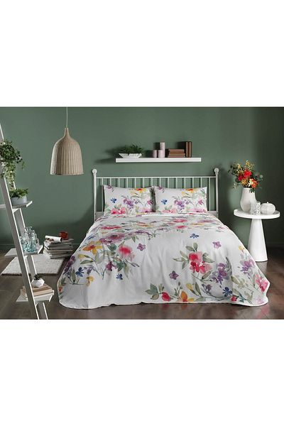 Taç Double Cotton Pique Set Blanche