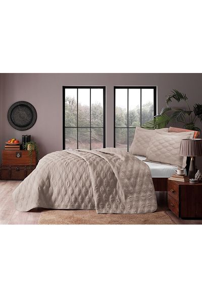 Taç Mattress Cover Set Marissa Single Stone