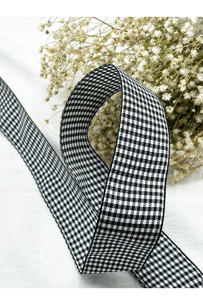 E Elmas Καρό Κορδέλα 4 cm 5 μέτρα