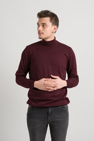 AKÇAYLAR SLIMFIT THROAT LYCRA MEN'S KNITWEAR SWEATER