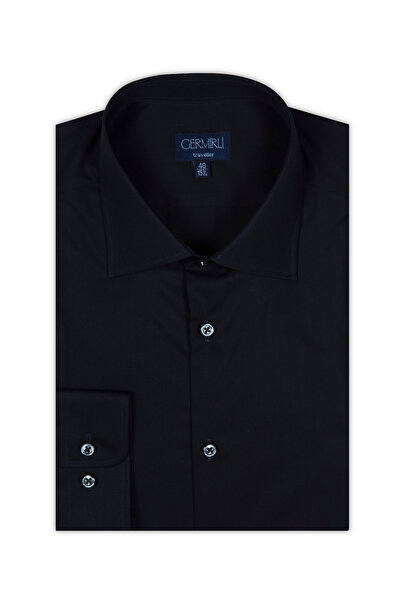Germirli Non Iron Laci Poplin Klasik Yaka Tailor Fit Gömlek