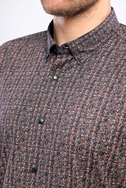 PASSERO Πουκάμισο Lycra με λεπτή εφαρμογή και κουμπώματα