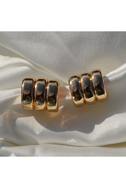 Delodys حلق Elora ذو مظهر ذهبي مكون من 3 قطع