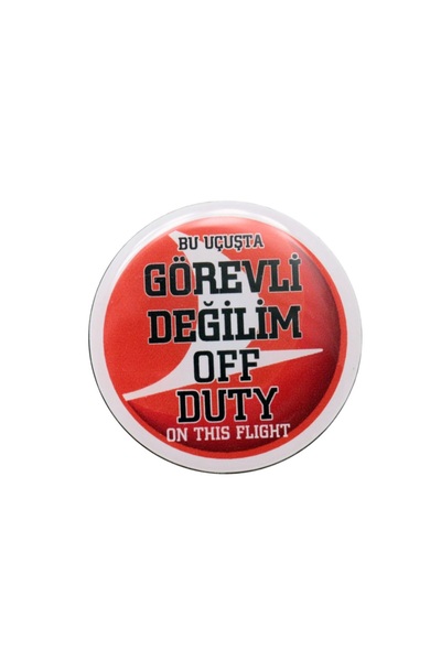 Havacı Uçuş Dünyası Görevli Değilim Rozeti