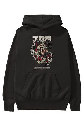 Ankhises Katakuri Anime On Bask l Siyah Hoodie Oversize Kapu onlu Sweatshirt Erkek Kad n Fiyat Yorumlar Trendyol