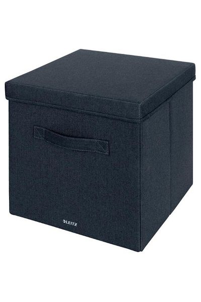 Leitz XL Fabric Storage Box with Lid - Large, 2 Pack