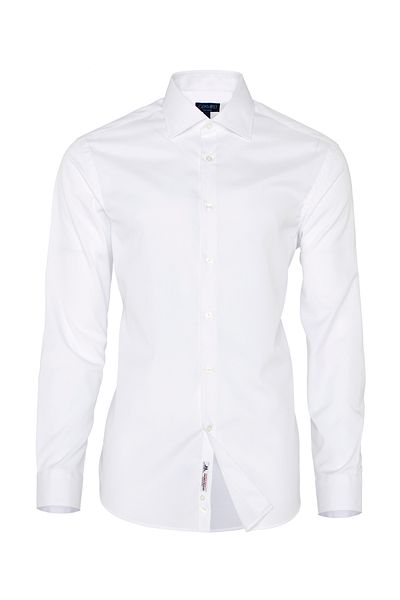 Germirli Non Iron White Oxford Classic Collar Tailor Fit Journey Shirt