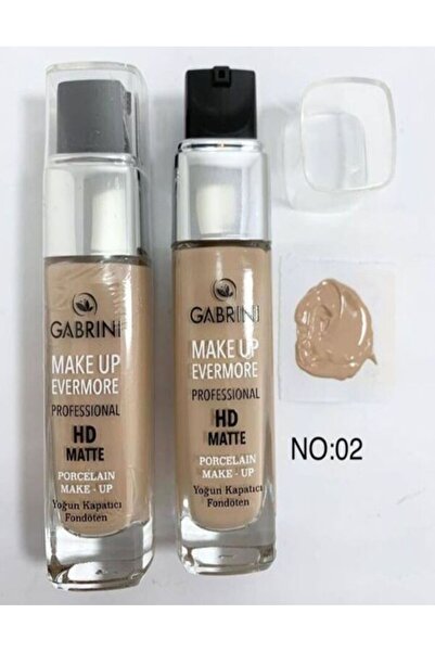 DeğişimKozmetik PROFESYONEL HD MAT PORSELEN FONDÖTEN YOĞUN KAPATICI ORTA TON 02