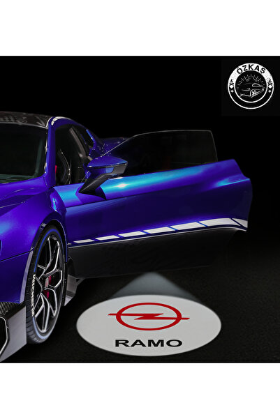 ÖZKAŞ 2 ADET OPEL uyumlu İsimli Özel Kapı Altı Logo Montajsız Pilli Oto Aksesuar