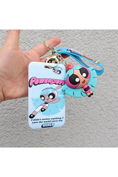 oyuncakçı savaş & europe shop Powerpuff Girls Silikon Karikatür Anahtarlık Ka...