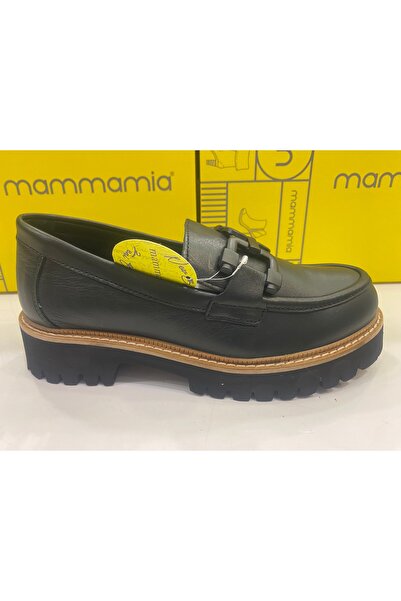 Mammamia Kadın Günlük Zincir Bantlı Ortopedik Loafer Ayakkabı