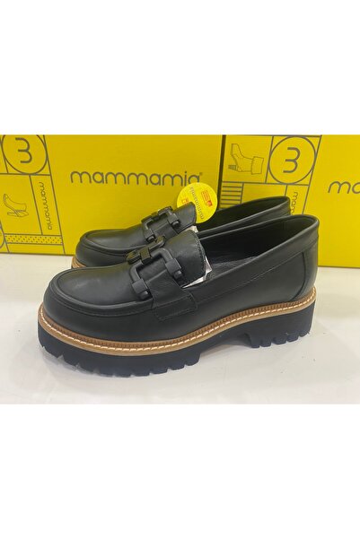 Mammamia Kadın Günlük Zincir Bantlı Ortopedik Loafer Ayakkabı