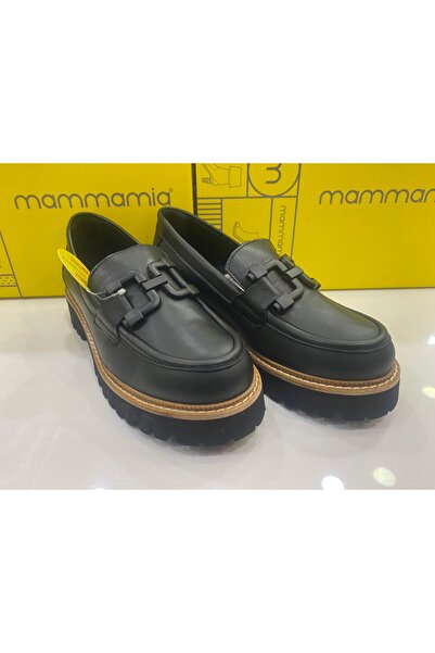 Mammamia Kadın Günlük Zincir Bantlı Ortopedik Loafer Ayakkabı