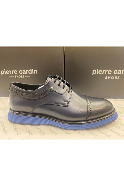 Pierre Cardin 1617069 ERKEK GÜNLÜK LACİVERT ORTOPEDİK İÇ DIŞ HAKİKİ DERİ