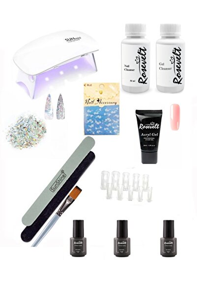ROSEVELT Protez Tırnak Seti Poly Gel Mini Seti No 05