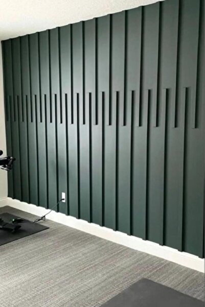 Renkli Duvarlar 4x120cm 12 adet Boyanabilir Beyaz Düz Duvar Çıtası Dekoratif Kes Kullan Tasarla Çıtası