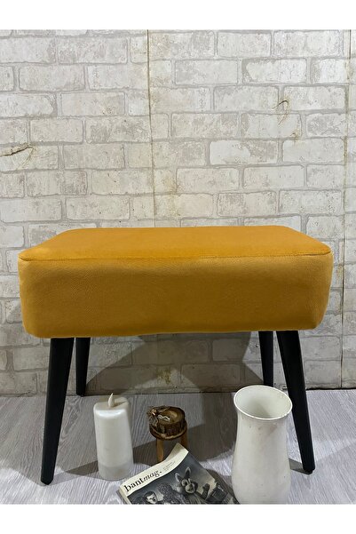 arkın koltuk döşeme puf ,Ahşap siyah  Ayak ,ince Zarif ,spor Dikiş, Modern Ta...