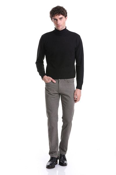 Hatemoğlu Βαμβακερό τζιν παντελόνι Mink Regular Fit Straight 5 τσέπης