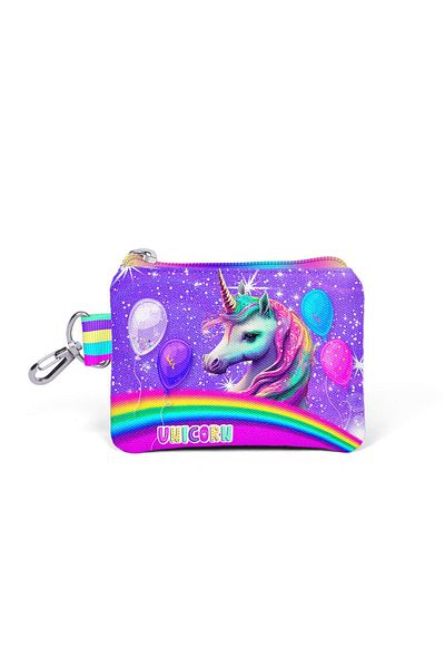 Coral High Kids Lavender Unicorn Patterned Coin Purse 21922