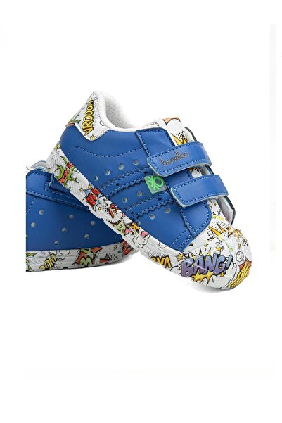 Benetton BN-30965 Cırtlı Mavi Erkek Çocuk Spor Ayakkabı