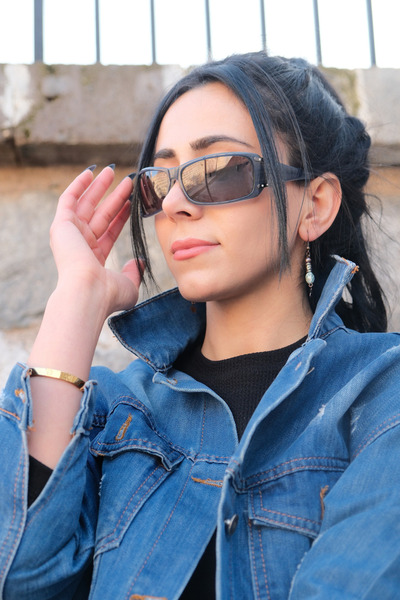 CALDİNİ نظارة شمسية مستقطبة على شكل عظمة فيروزية للنساء CS041 C3