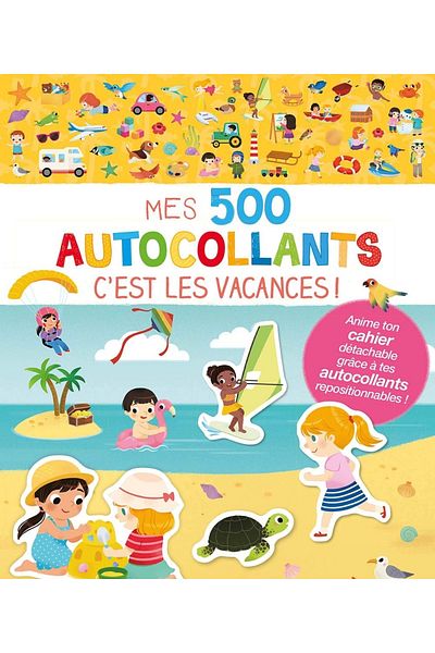 Auzou Mes 500 autocollants C'est les vacances!