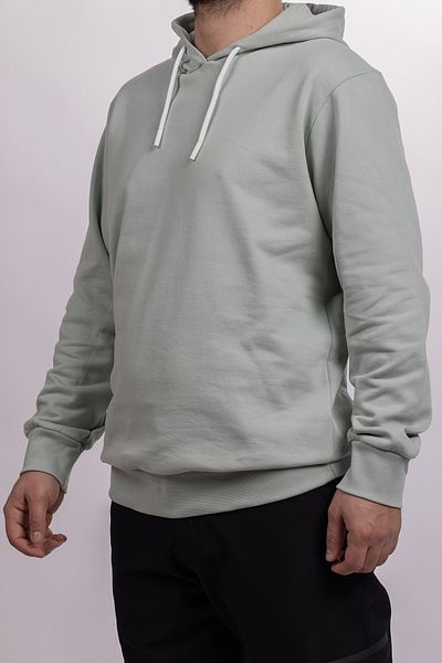Huğlu Φούτερ με κουκούλα Mint Green Three Thread