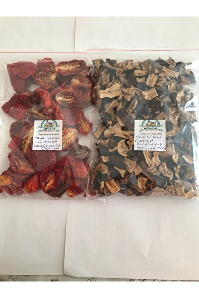 Köyevi G.Antep Doğranmış Yemeklik Patlıcan 250 Gram & G.Antep Kurutulmuş Doma...