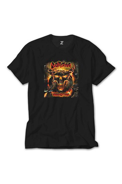 Z zepplin Μαύρο T-Shirt Destruction Under Attack
