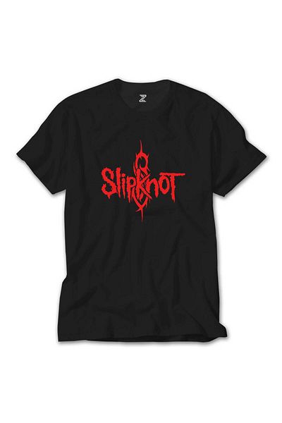 Z zepplin Κόκκινο μαύρο T-shirt με λογότυπο Slipknot