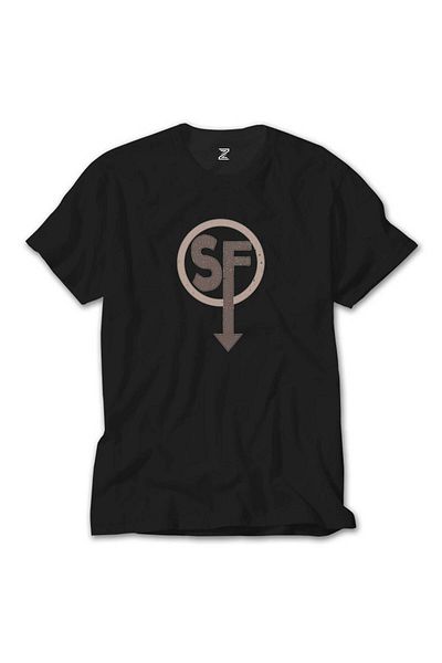 Z zepplin Μαύρο T-Shirt με λογότυπο Sanitys Fall