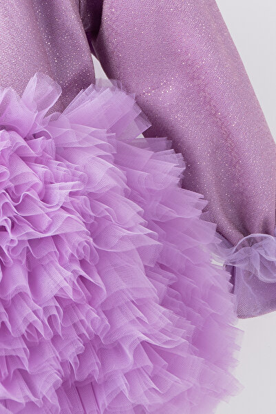 Banamio Luna Fluffy Tulle Tutu Dress (LILA)