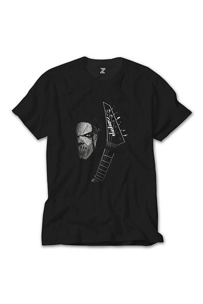 Z zepplin Μαύρο T-Shirt κιθάρας Slipknot Mick Thomson