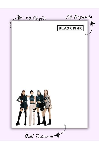 Bküp Tasarım Blackpink 2 Memopad/ Notepad/ Notebook