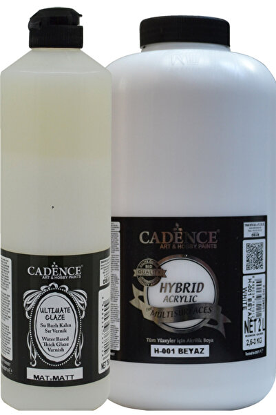 Cadence Multisurfaces  H-001 Beyaz 2 lt+ Ultimate Mat Vernik 750 ml