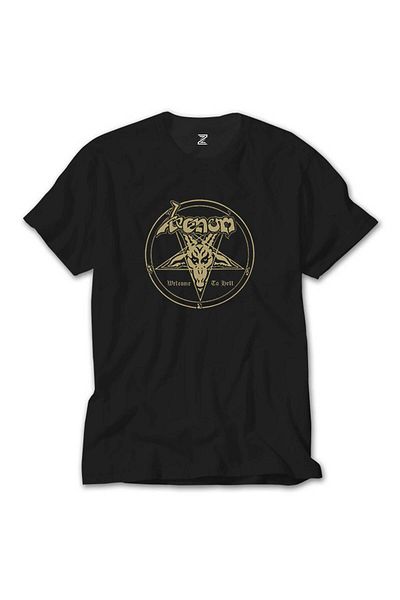 Z zepplin Μαύρο T-Shirt Venom Welcome To Hell